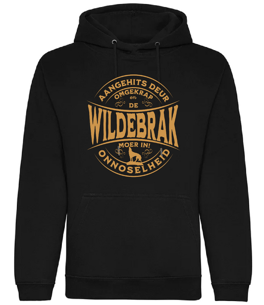 Wildebrak Wolf Hoodie - Swart